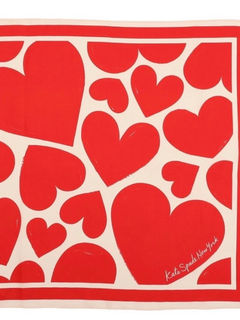 NWOT Kate Spade Sweetheart Bandana Silk Scarf 🧣